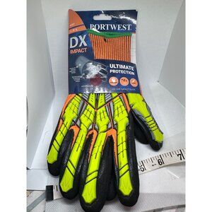 Portwest DX VHR Impact Gloves EU 9 L Orange Green Black Ultimate Protection Cut